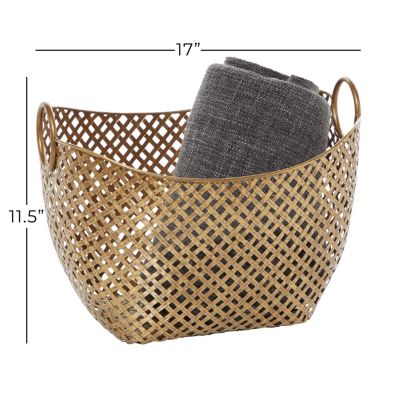 Contemporary Metal Storage Basket