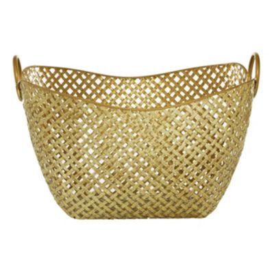 Contemporary Metal Storage Basket