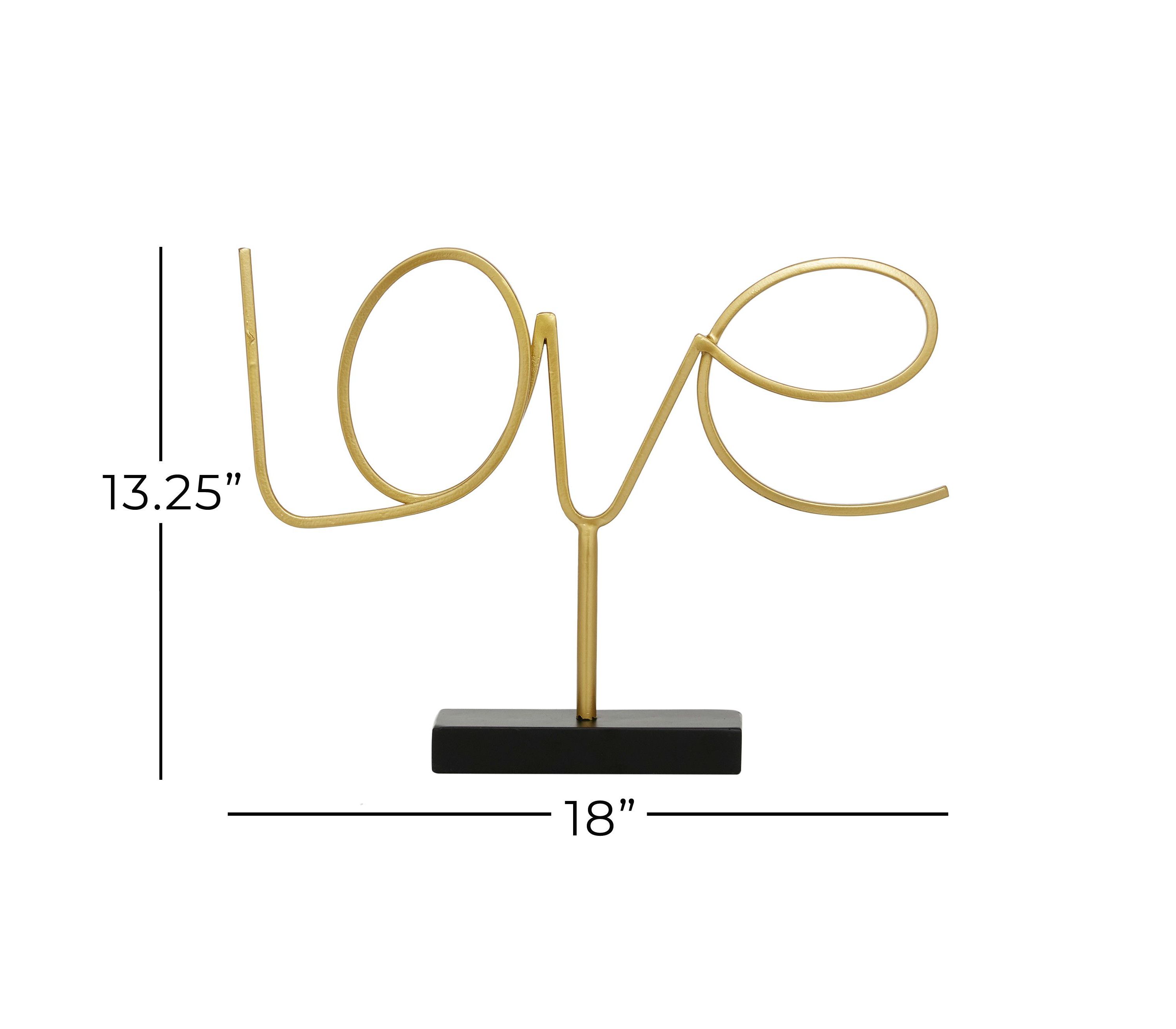 Contemporary Metal Decorative Sign