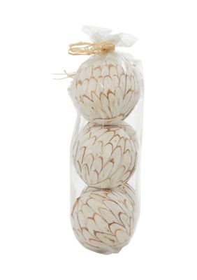 Coastal Dried Plant Orbs & Vase Filler - Set of 2