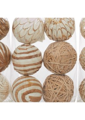 Coastal Dried Plant Orbs & Vase Filler - Set of 3