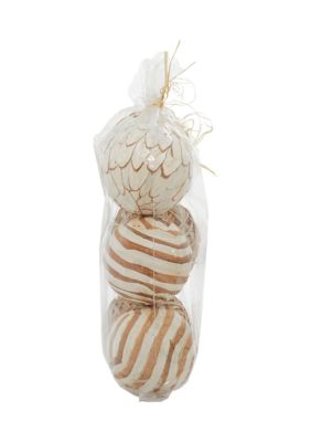 Coastal Dried Plant Orbs & Vase Filler - Set of 3