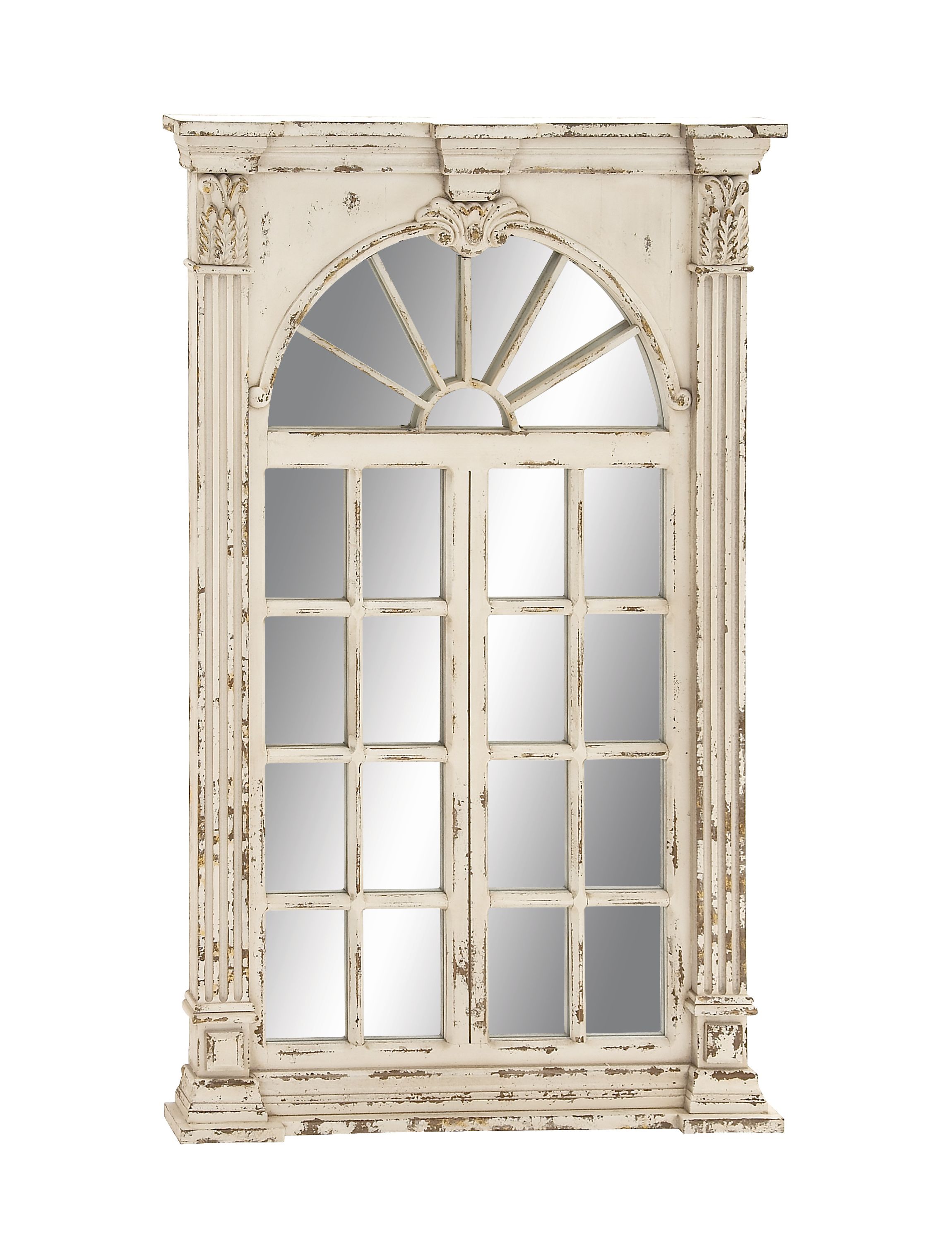 Vintage Wood Wall Mirror