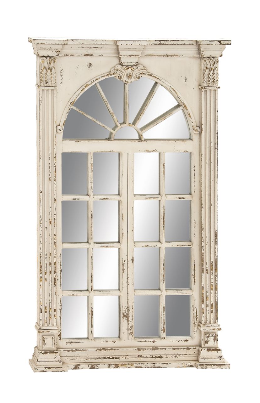 Vintage Wood Wall Mirror