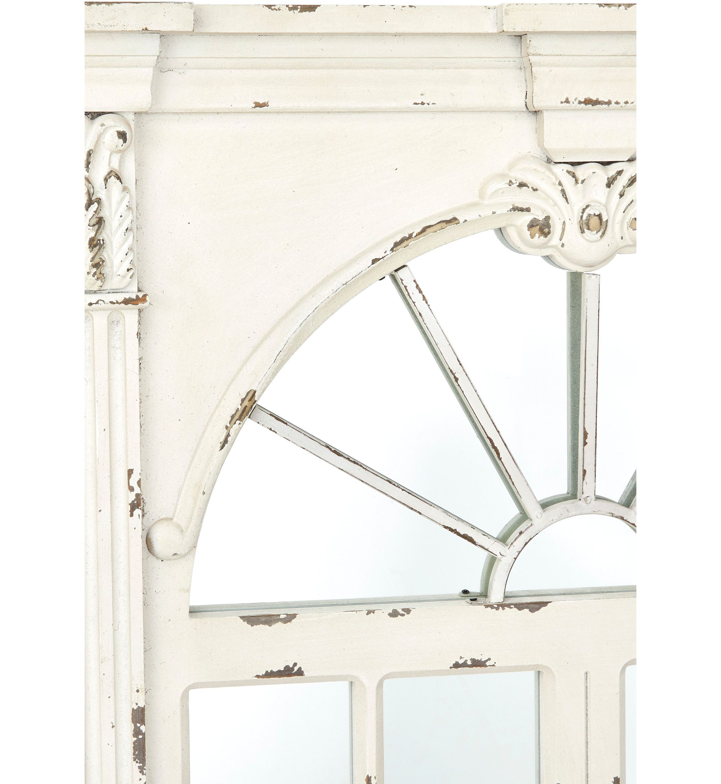 Vintage Wood Wall Mirror