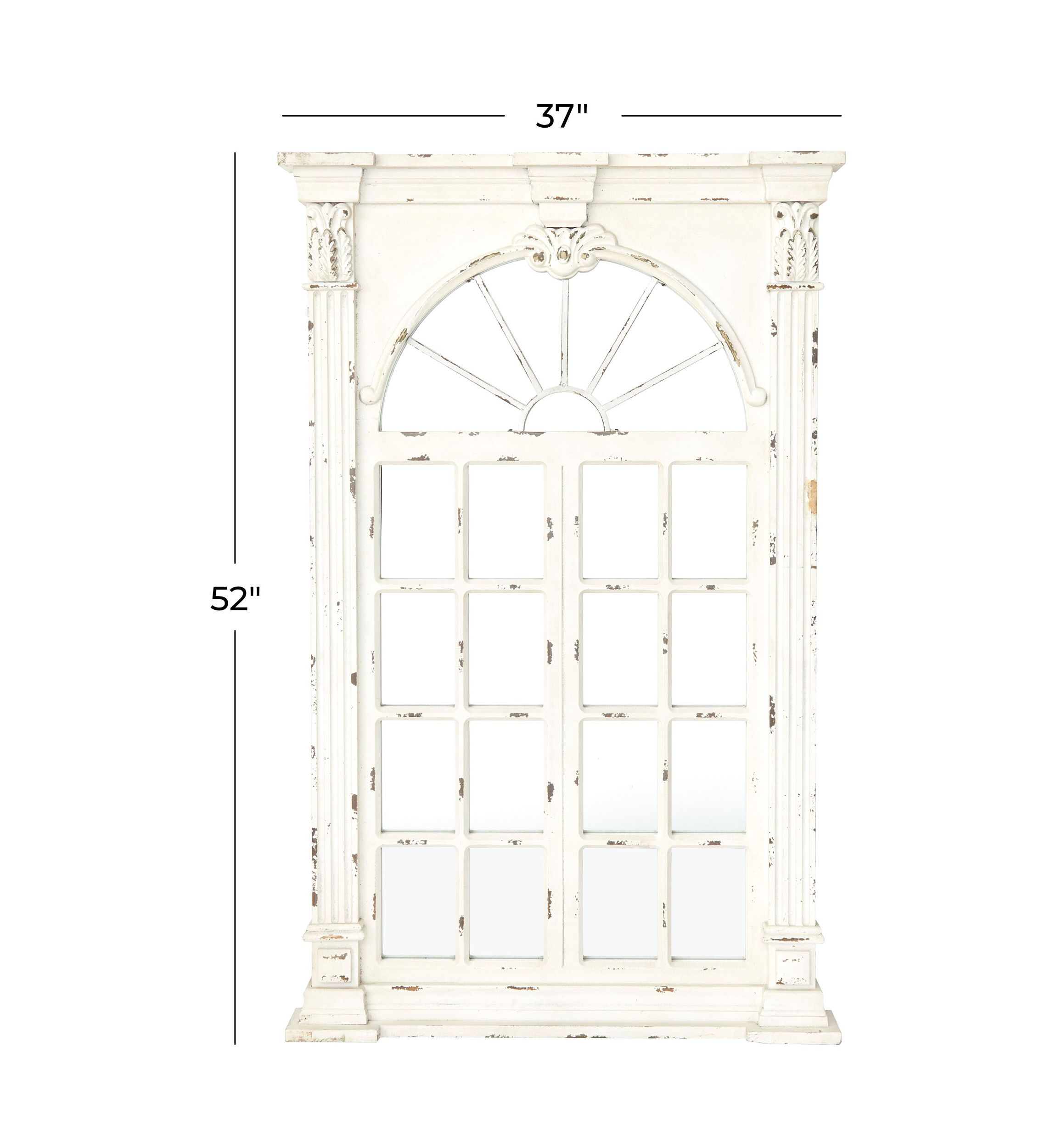 Vintage Wood Wall Mirror