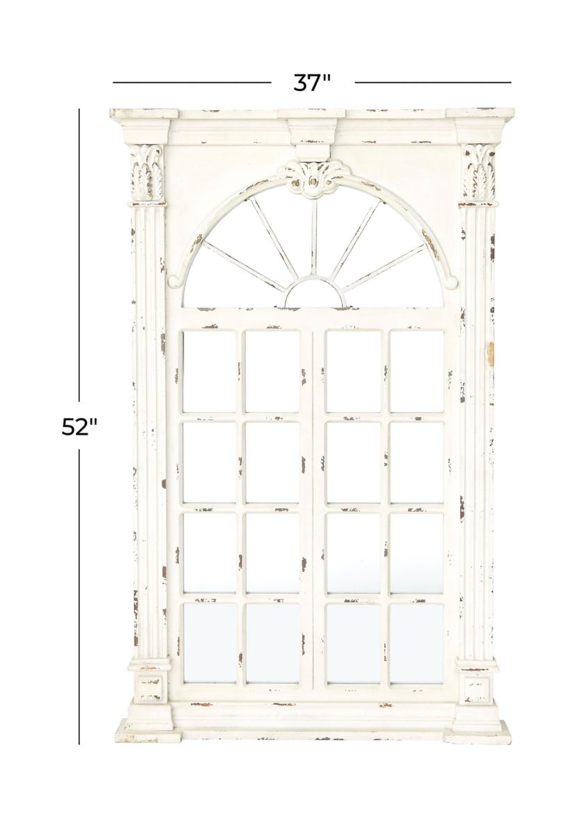Vintage Wood Wall Mirror
