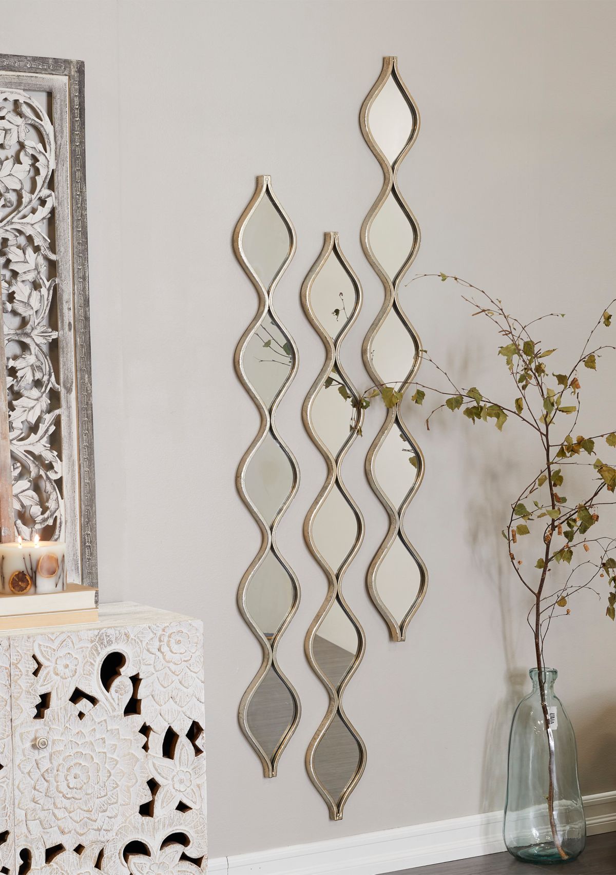 Contemporary Metal Wall Mirror