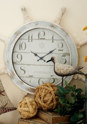 Coastal Wood Wall Clock