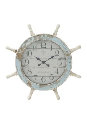 Coastal Wood Wall Clock