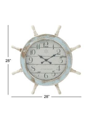 Coastal Wood Wall Clock