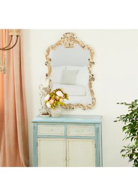 Vintage Wood Wall Mirror