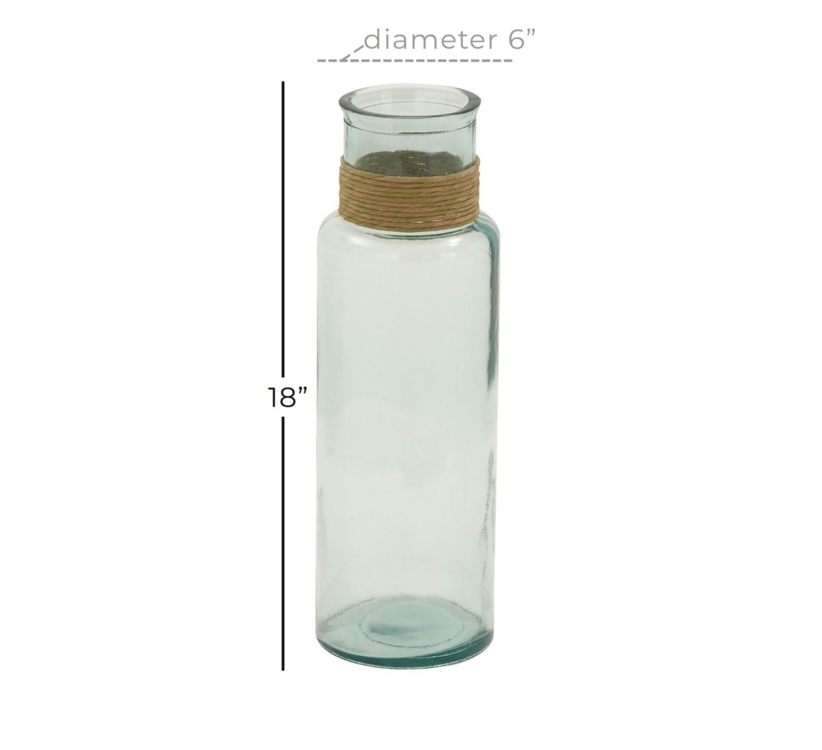 Coastal Recycled Glass Vase
