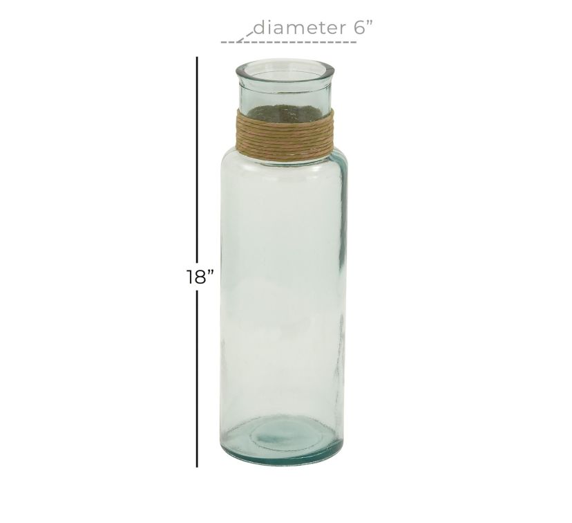 Coastal Recycled Glass Vase