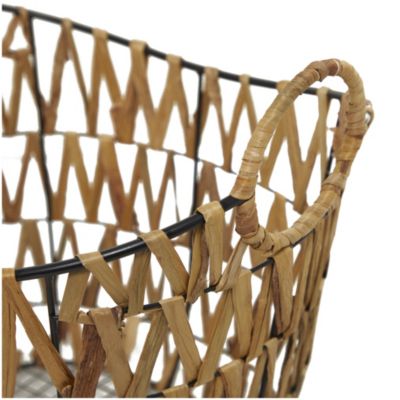 Natural Metal Storage Basket