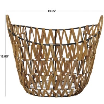 Natural Metal Storage Basket