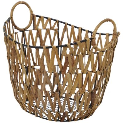 Natural Metal Storage Basket