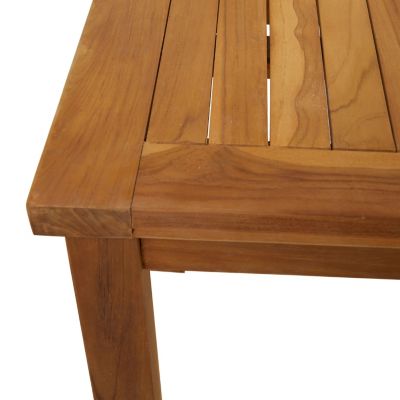 Traditional Teak Wood Outdoor Accent Table