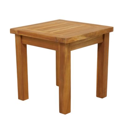 Traditional Teak Wood Outdoor Accent Table