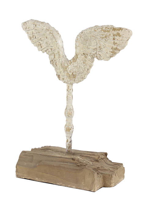 Monroe Lane Resin Vintage Wings Sculpture