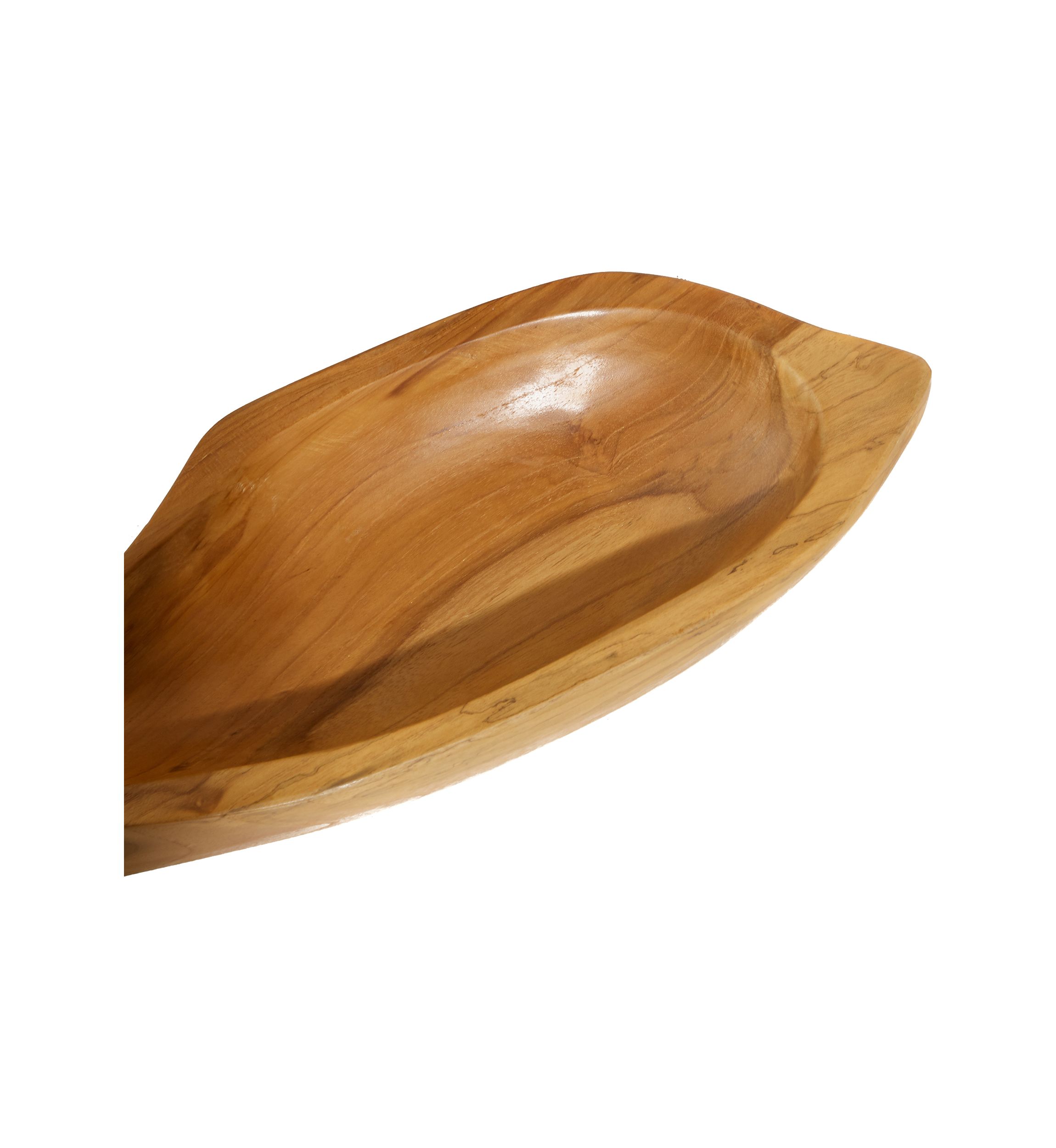 Coastal Teak Wood Tray - Set of 2
