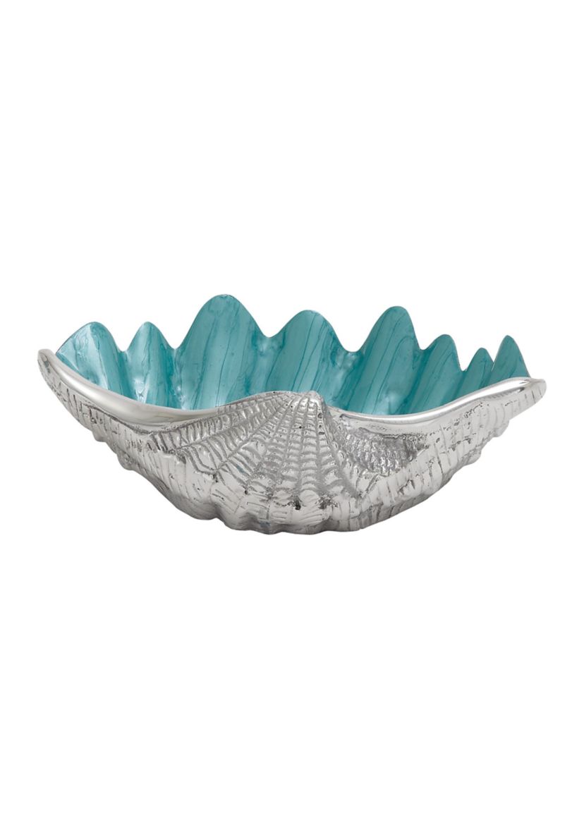 Coastal Aluminum Metal Serving Bowl