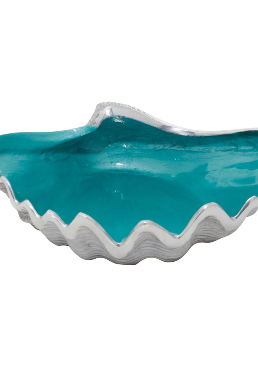 Coastal Aluminum Metal Serving Bowl