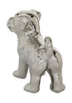 Porcelain Glam Dog Sculpture
