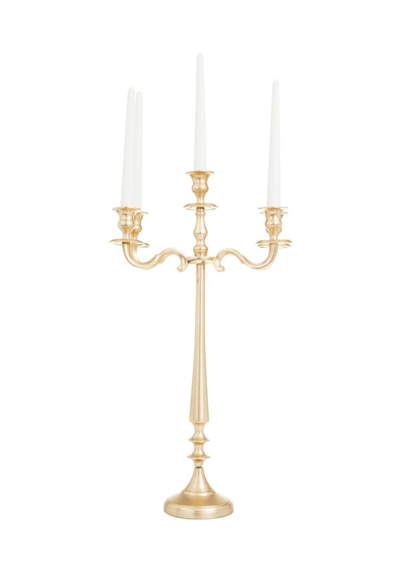 Traditional Aluminum Metal Candelabra