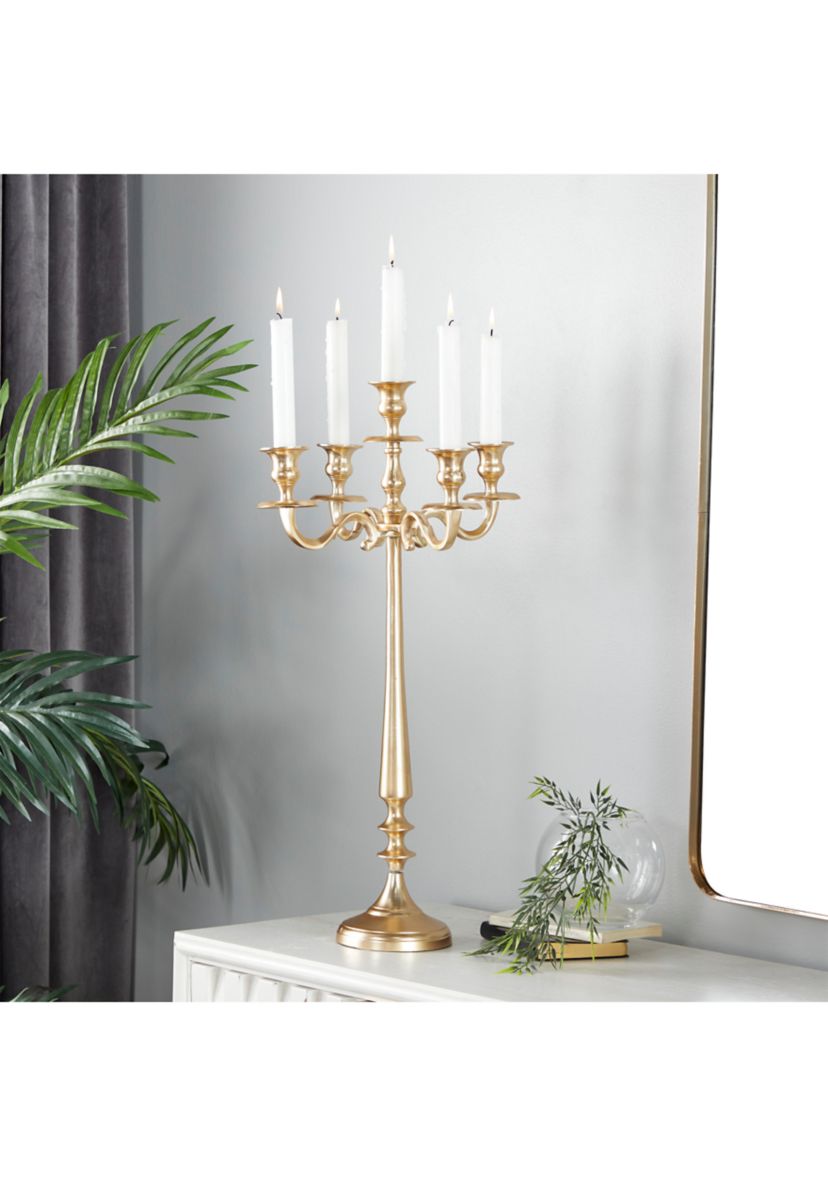 Traditional Aluminum Metal Candelabra