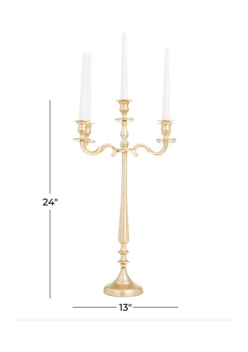 Traditional Aluminum Metal Candelabra