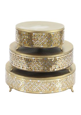 Glam Metal Cake Stand - Set of 3