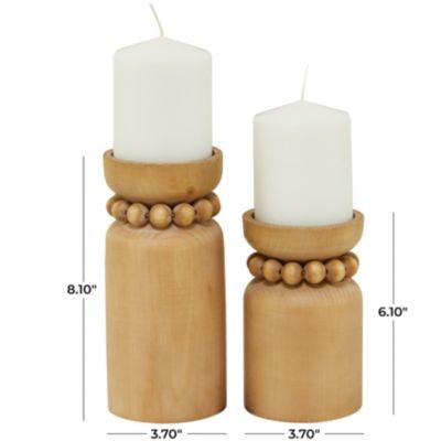 Traditional Wood Candle Holder