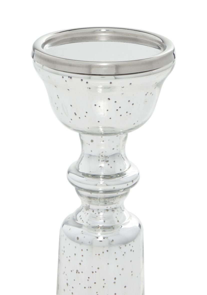 Traditional Glass Candle Holder - Set of 2
