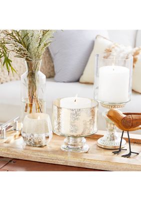 Contemporary Glass Hurricane Lamp