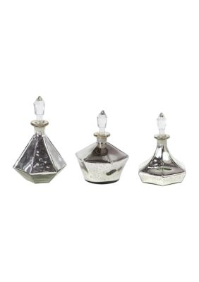 Glam Glass Decorative Jars - Set of 3