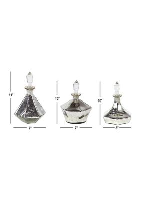 Glam Glass Decorative Jars - Set of 3