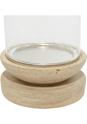 Traditional Wood Hurricane Lamp