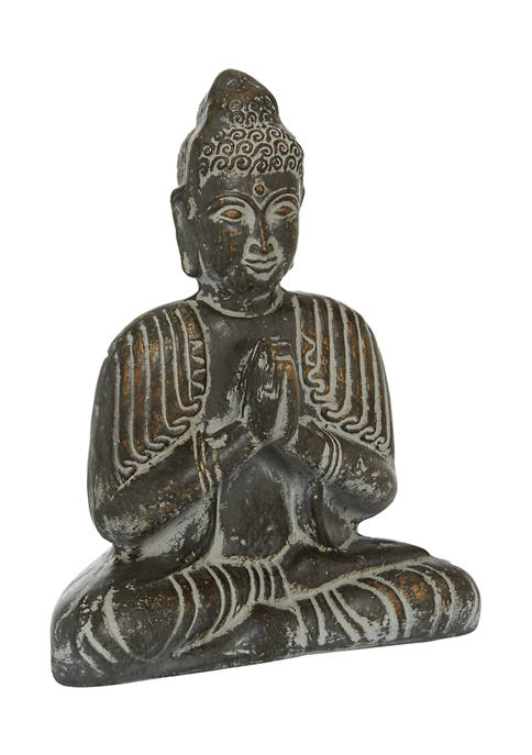 Monroe Lane Ceramic Rustic Buddha Sculpture