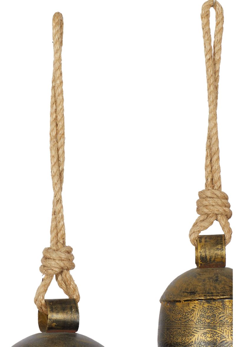 Rustic Metal Decorative Cow Bell - Set of 3