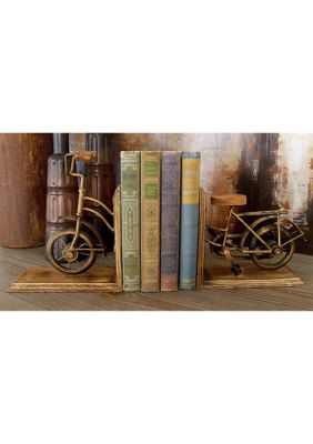 Vintage Wooden Bookends - Set of 2