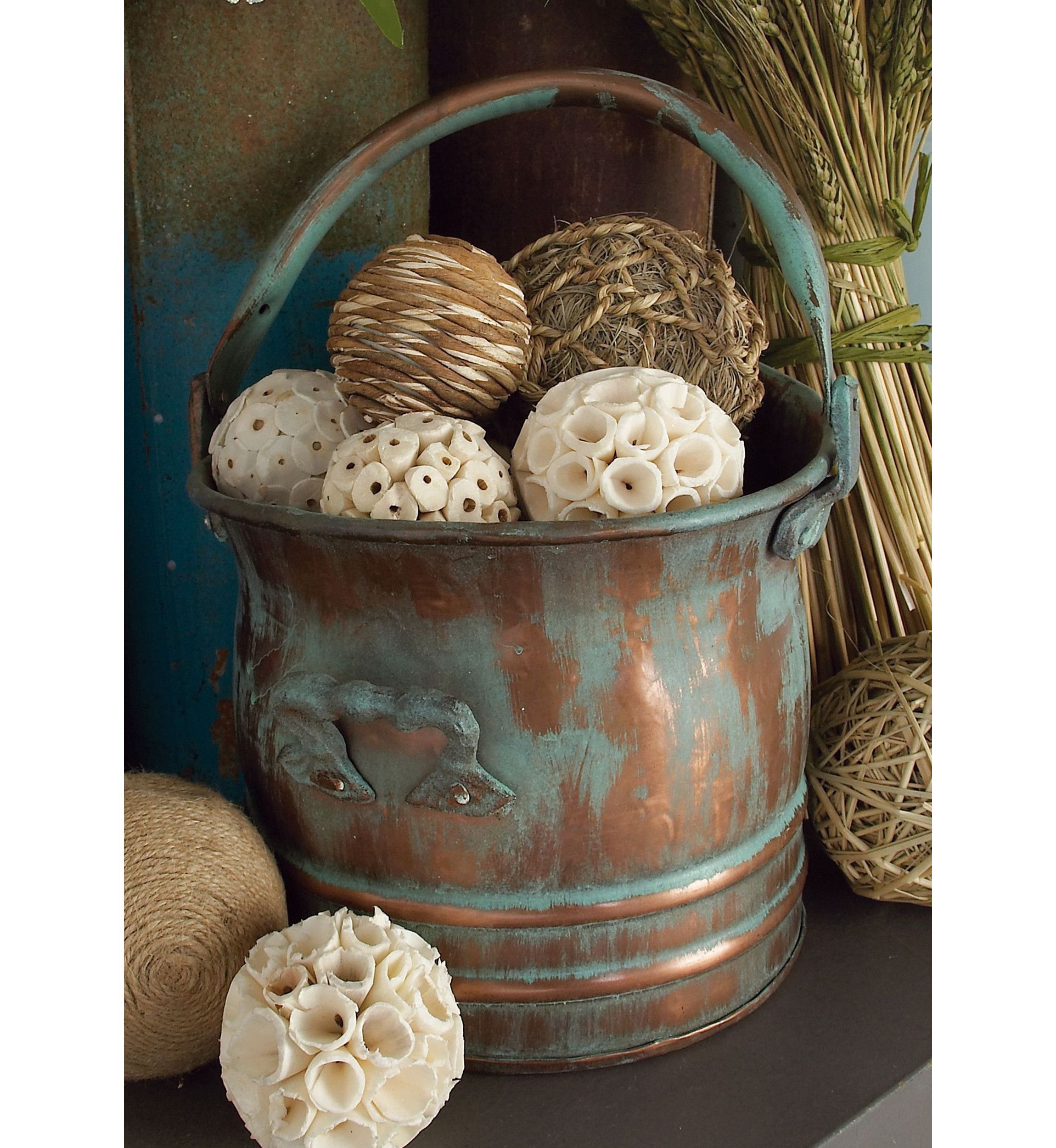 Rustic Metal Planter - Set of 3