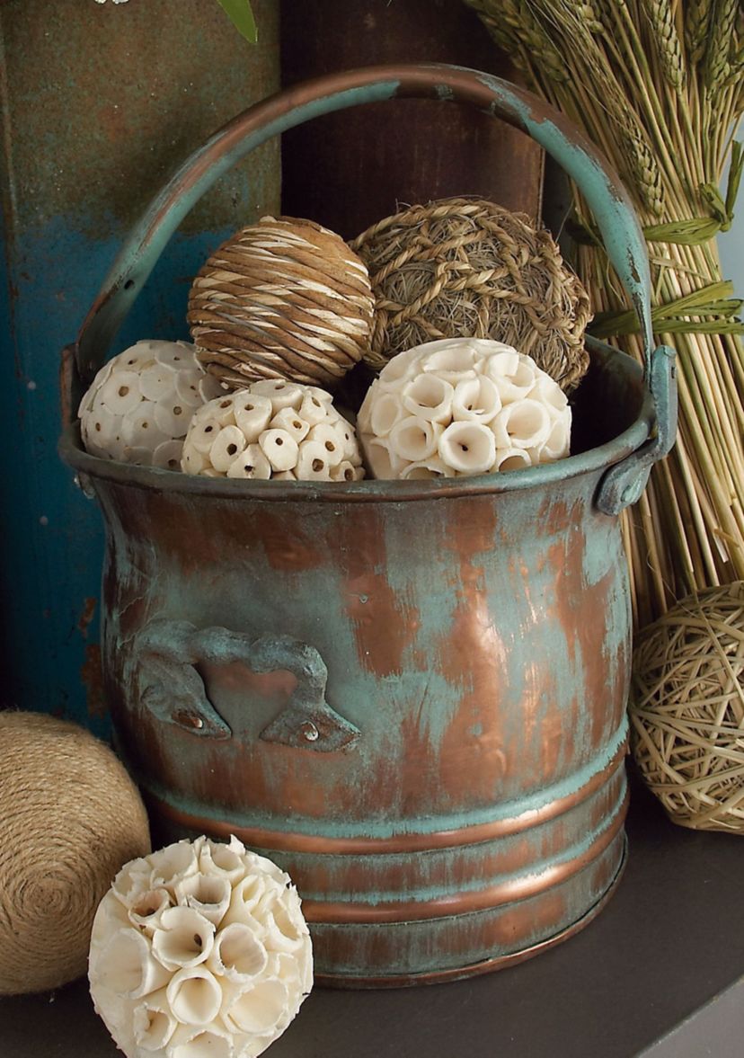 Rustic Metal Planter - Set of 3