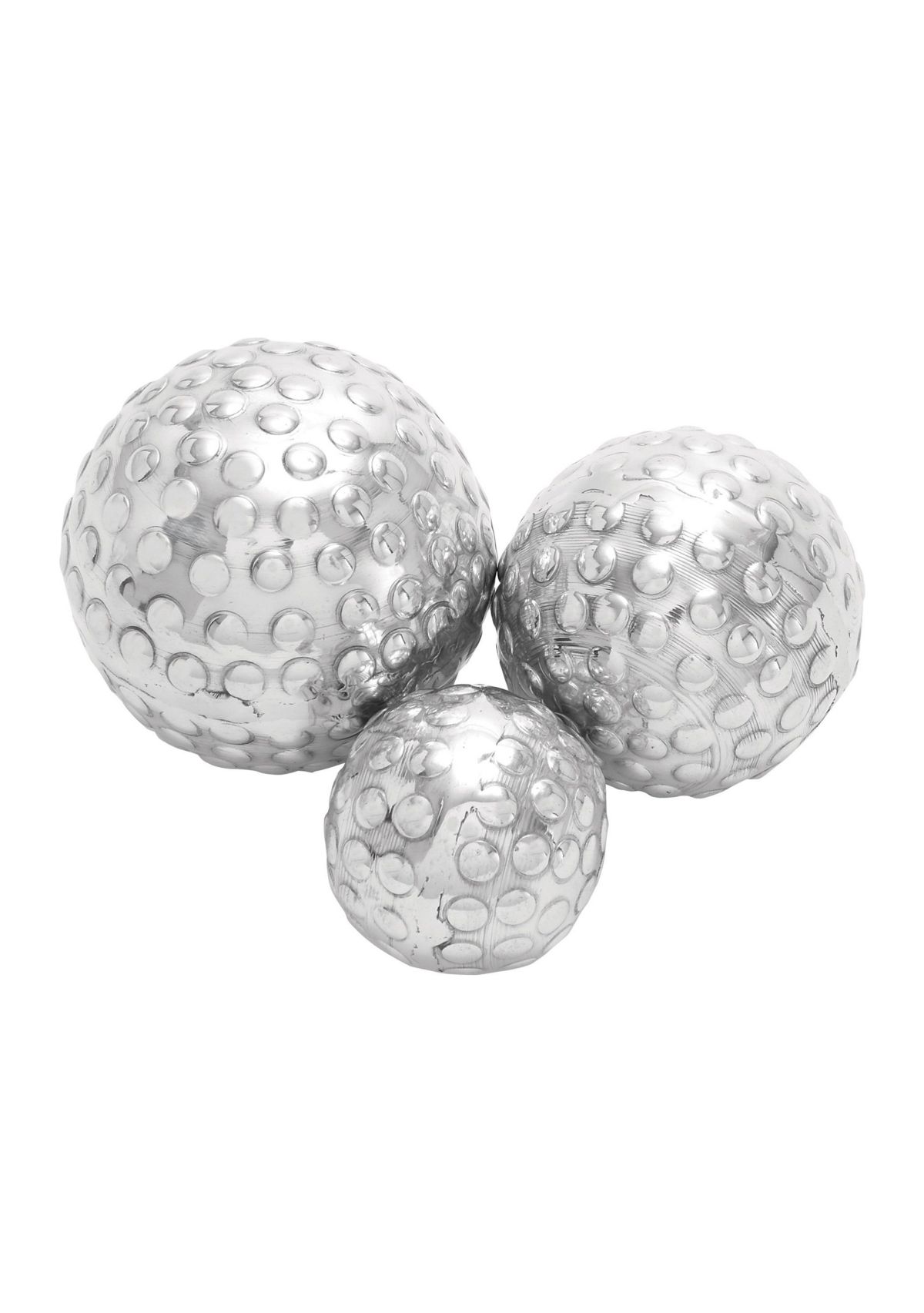 Glam Aluminum Metal Orbs & Vase Filler - Set of 3