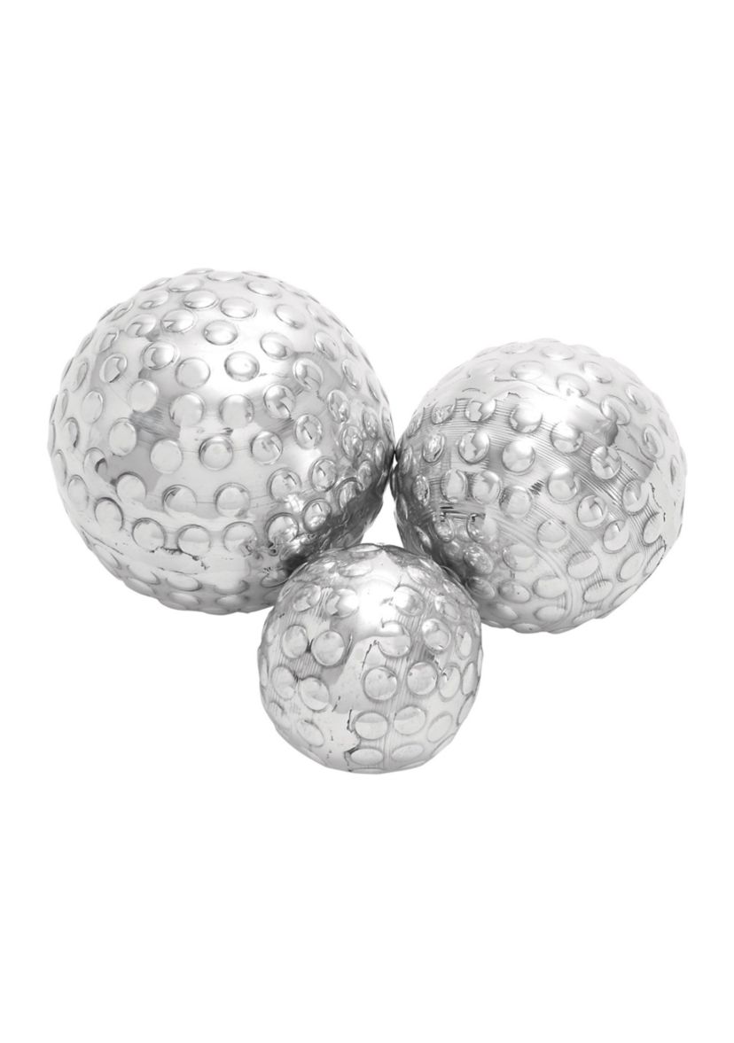 Glam Aluminum Metal Orbs & Vase Filler - Set of 3