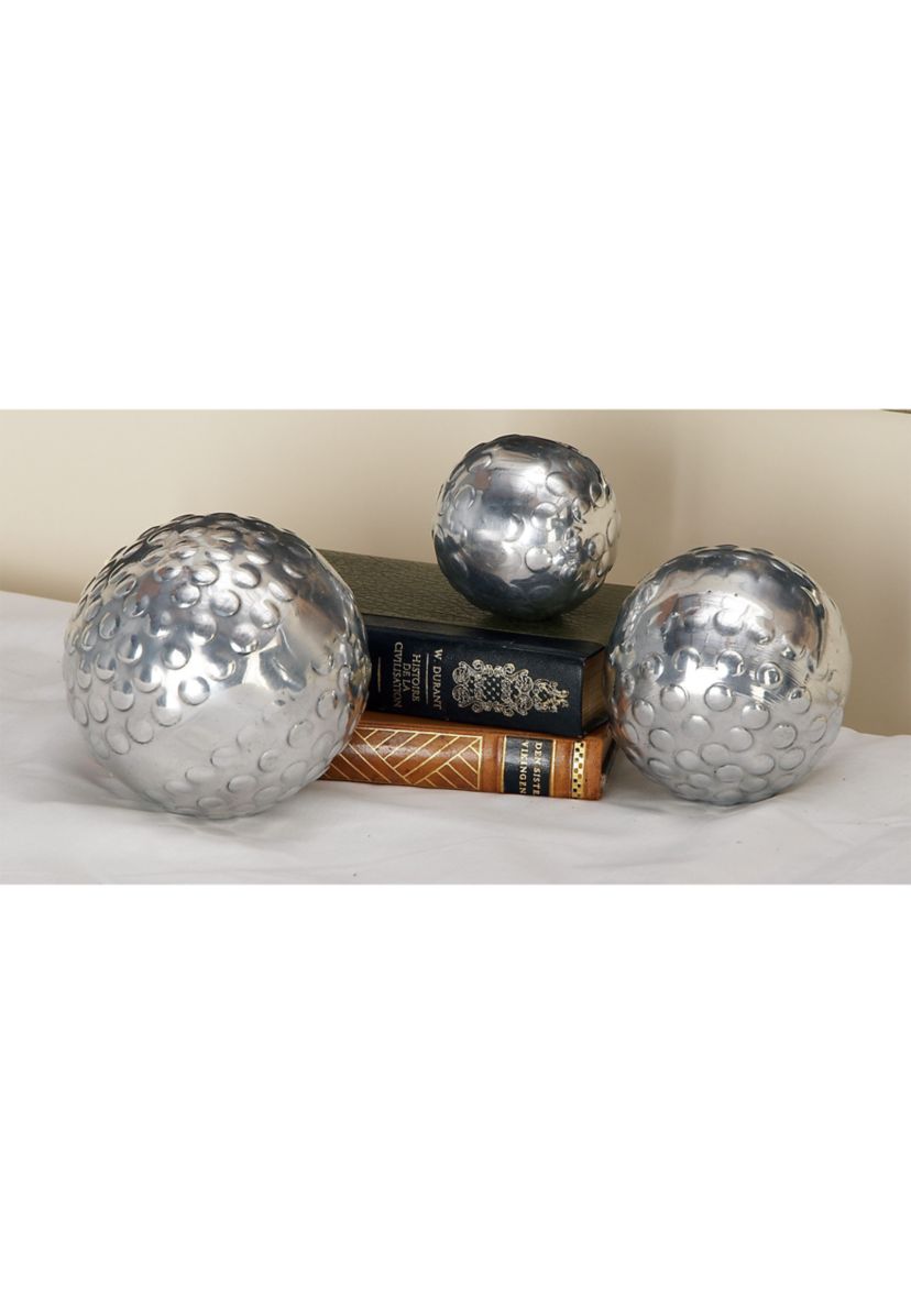 Glam Aluminum Metal Orbs & Vase Filler - Set of 3