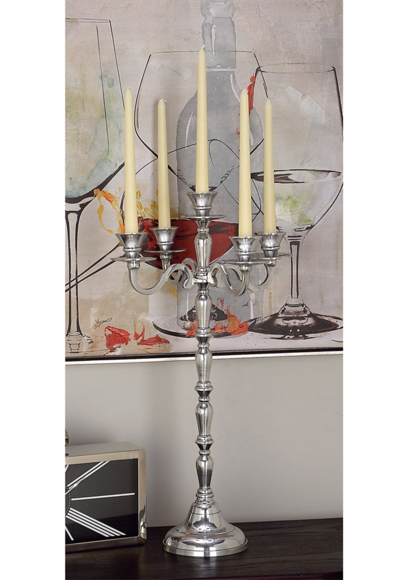 Traditional Aluminum Metal Candelabra