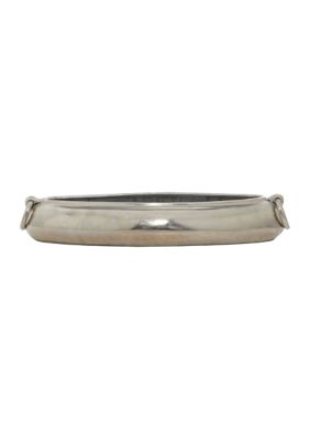 Contemporary Aluminum Metal Decorative Bowl