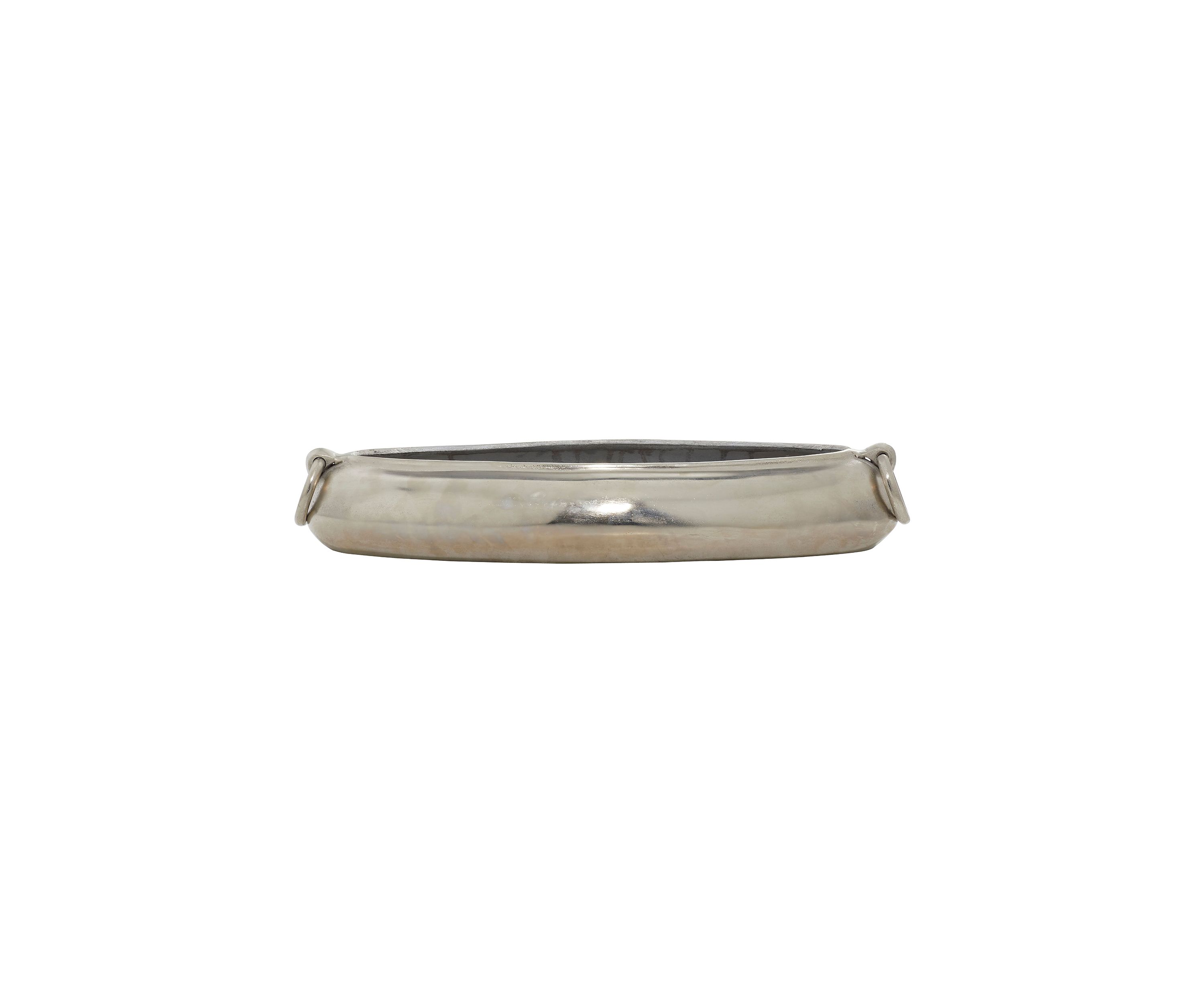 Contemporary Aluminum Metal Decorative Bowl
