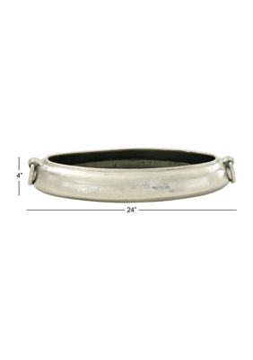 Contemporary Aluminum Metal Decorative Bowl